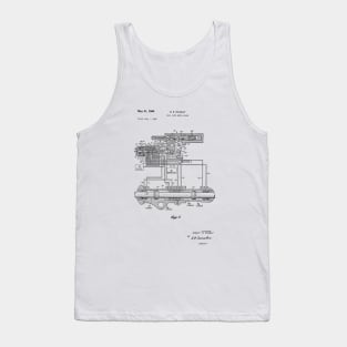 Fail Safe Servo Valve Vintage Patent Hand Drawing Tank Top